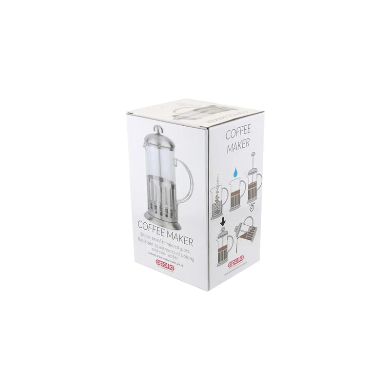 Apollo Coffee Plunger Stainless Steel Handle 600ml