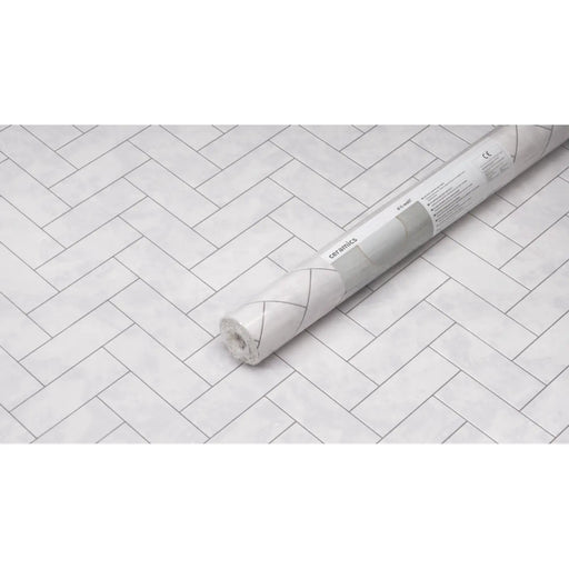 Stax d-c-fix® Ceramics 3D Wallpaper Metallic Chevron
