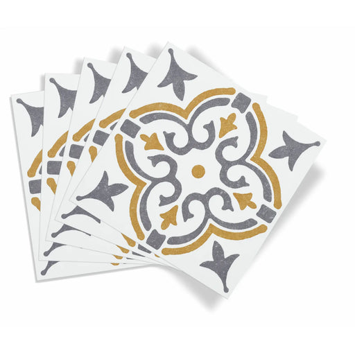 Stax d-c-fix® Self Adhesive Wall Tile Jamila Gold 15cm x 15cm / Pack Of 6