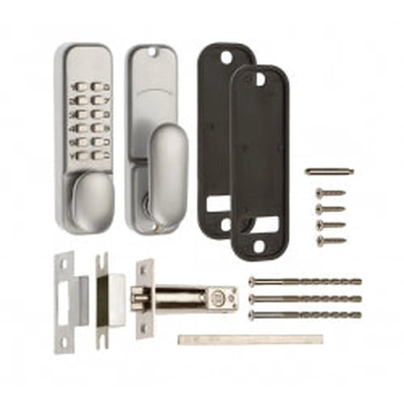 Era Digital Door Lock Oval with Hold Back Finish: Chrome Effect