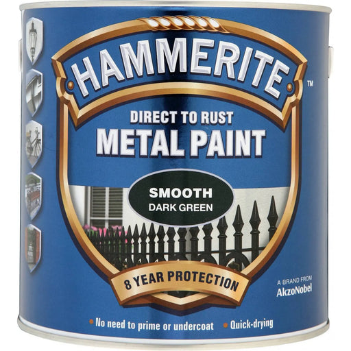 Hammerite Metal Paint Smooth 2.5L Dark Green
