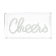 Global Gizmos Acrylic Box Neon Light 'Cheers'
