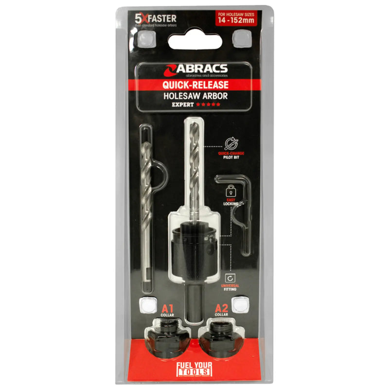 Abracs Quick Release Hole Saw Arbour