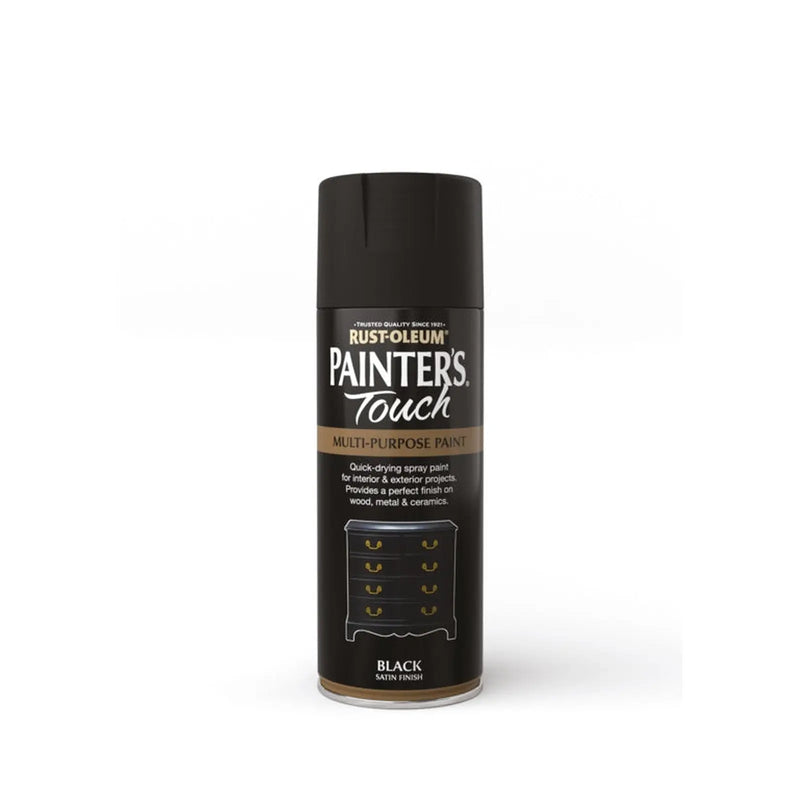 Rustoleum Painter's Touch Aerosol 400ml Black Satin
