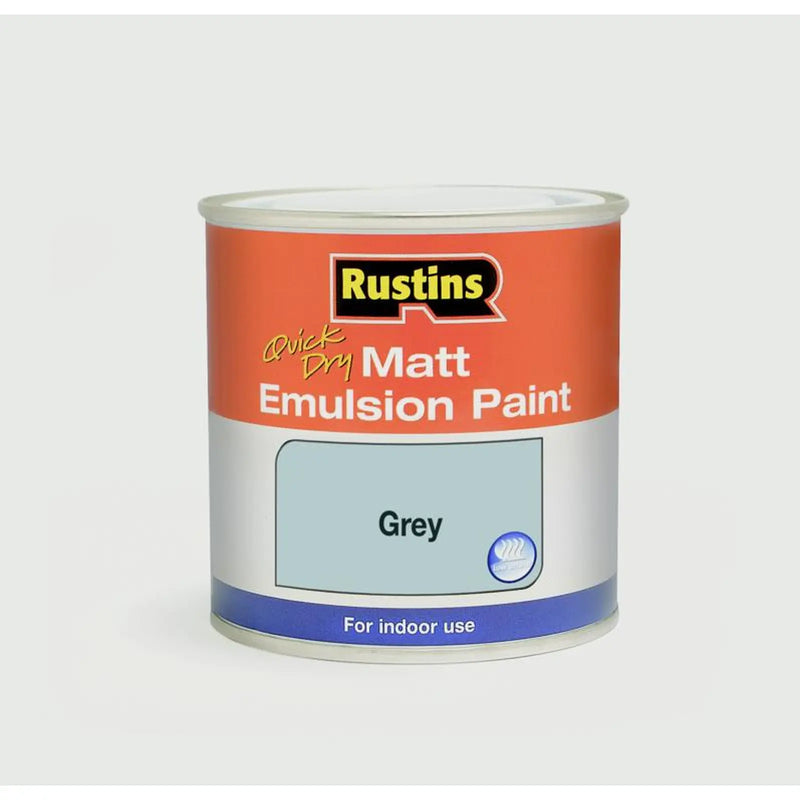 Rustins Matt Emulsion 500ml Grey