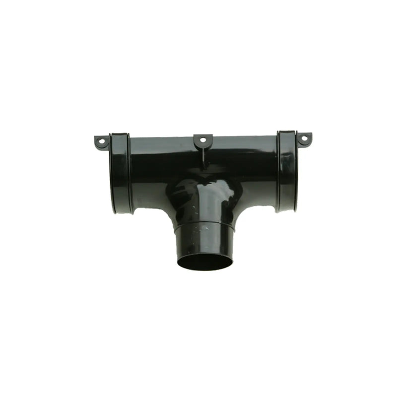Kayflow Rainwater Round Running Outlet Black 112mm