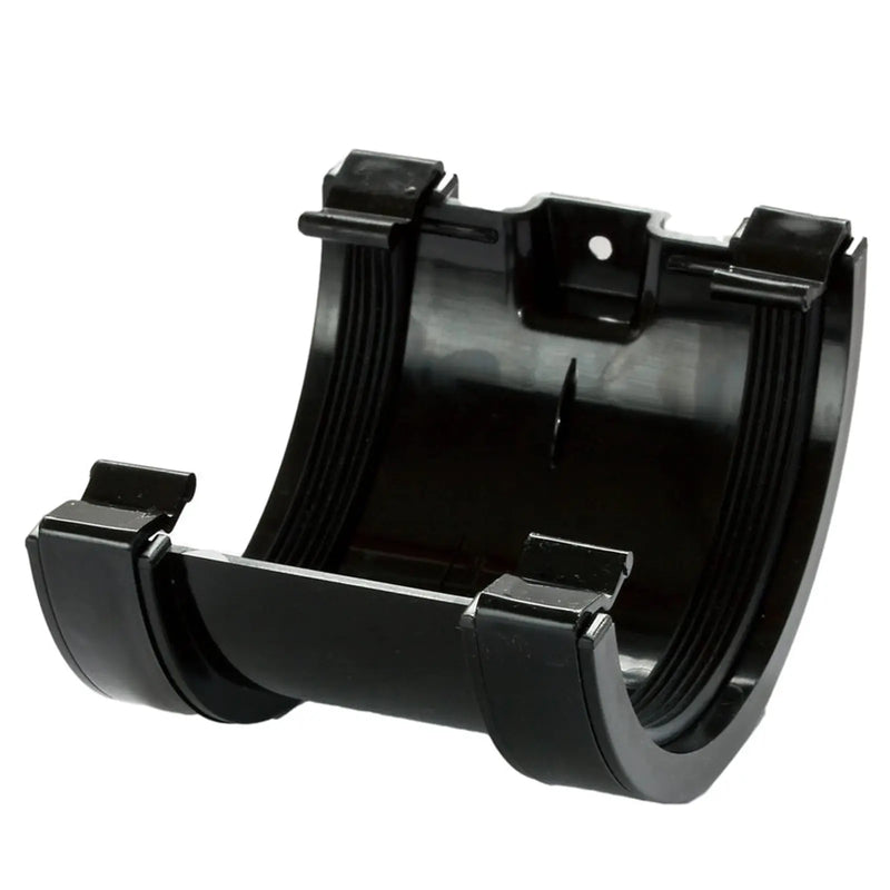 Pipelife Mini Flow Gutter Union Bracket Black 76mm