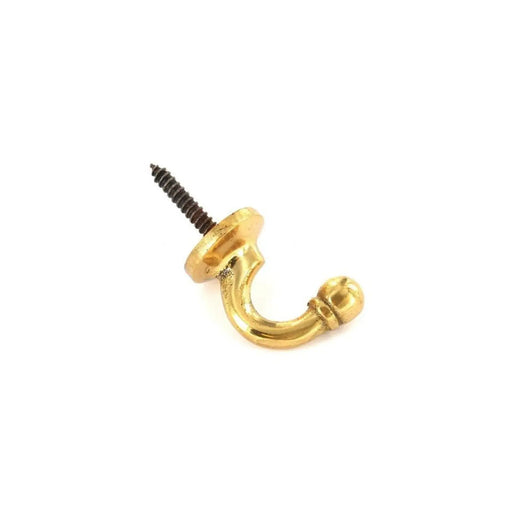 Securit Brass Tieback Hooks Ball End (2) XL