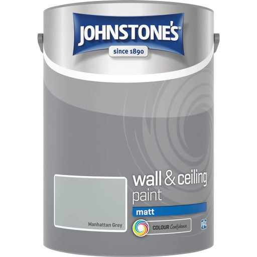 Johnstone's Wall & Ceiling Matt 5L Manhattan Grey
