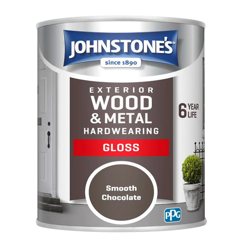 Johnstone's Exterior Hardwearing Gloss 750ml Smooth Chocolate