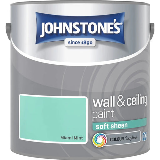 Johnstone's Wall & Ceiling Soft Sheen 2.5L Miami Mint