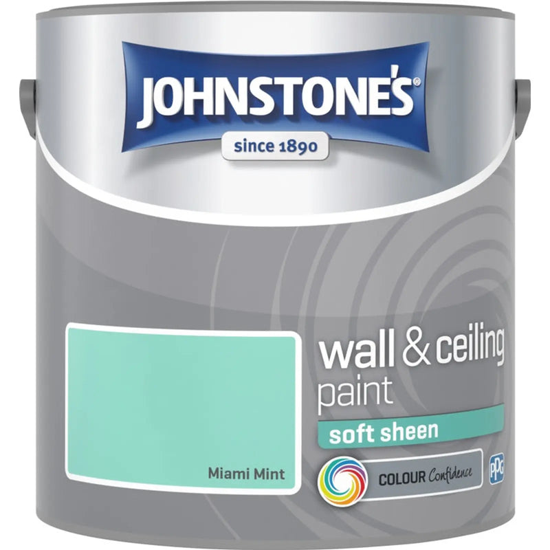 Johnstone's Wall & Ceiling Soft Sheen 2.5L Miami Mint