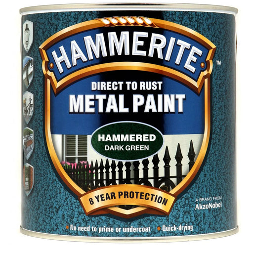 Hammerite Metal Paint Hammered 2.5L Dark Green