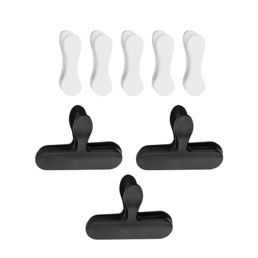 Fackelmann Bag Clips Black & White Set 8 black and white