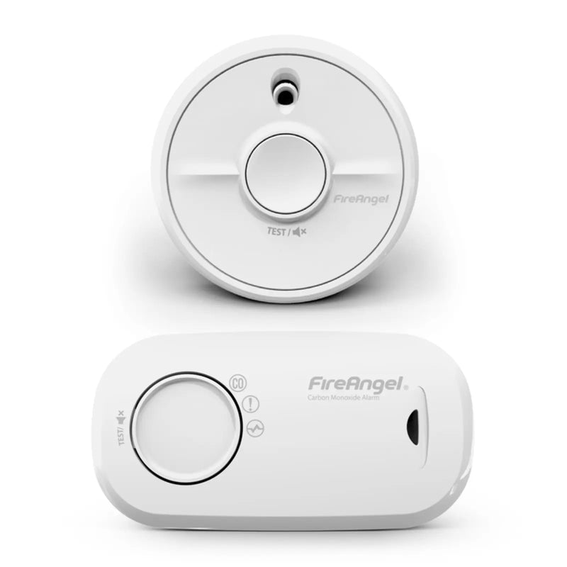 Fire Angel CO/Smoke Alarm With Replaceable Battery Twin Pack