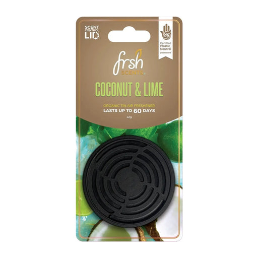 JRP Fresh Tin Air Freshener Carded Coconut & Lime