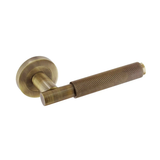 Smiths Architectural Knurled Lever On Rose Antique Bronze