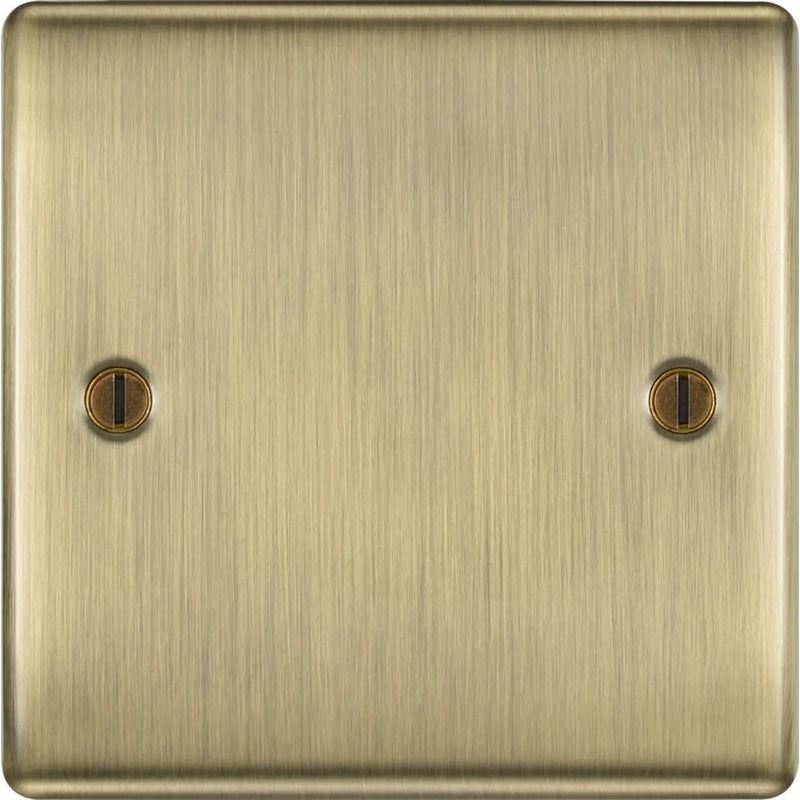 BG Antique Brass Single Blank Plate