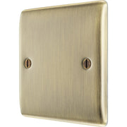 BG Antique Brass Single Blank Plate