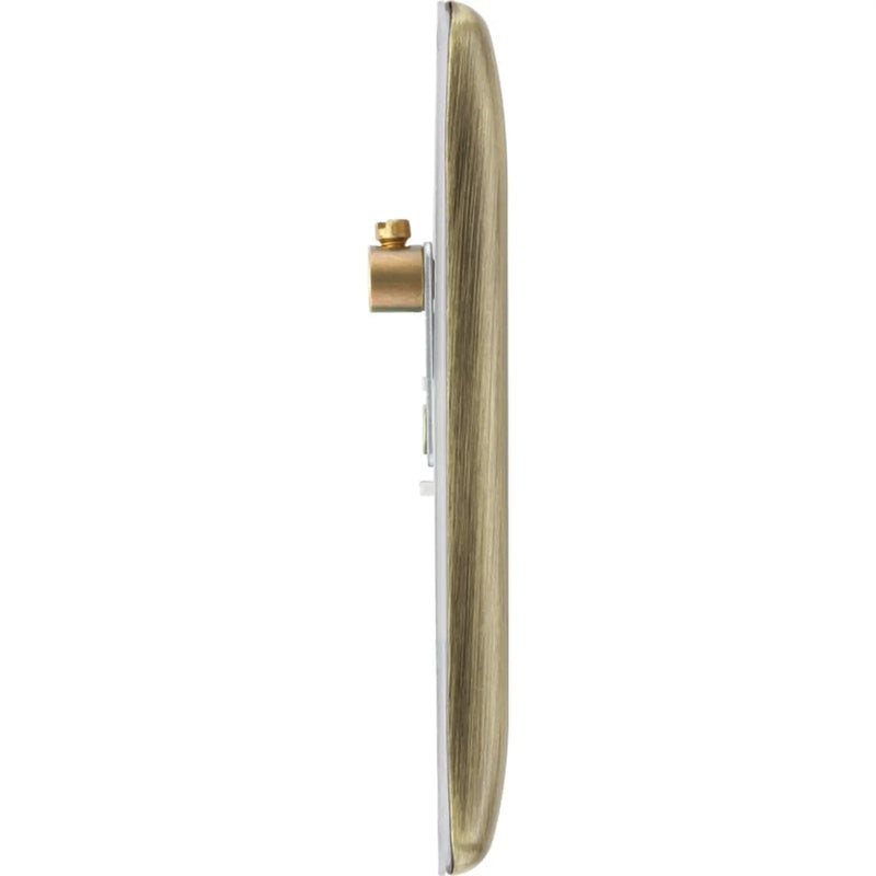 BG Antique Brass Single Blank Plate