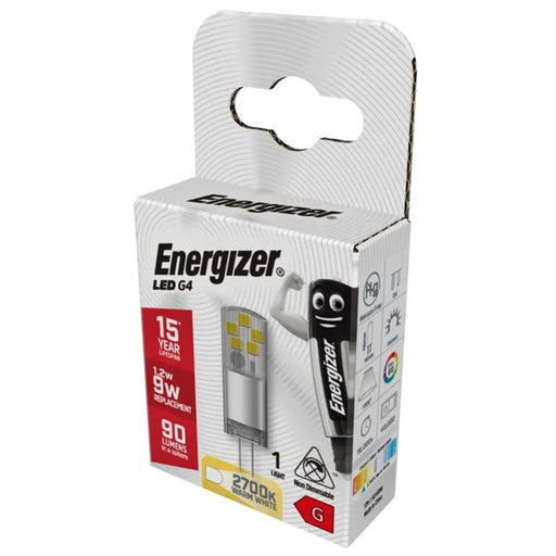 Energizer LED G4 90lm 2700k Warm White 1.2w