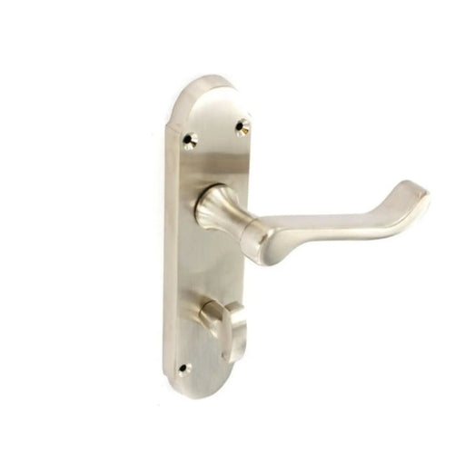 Securit Brushed Nickel Shaped Bath Handles (1 Pair) 170mm