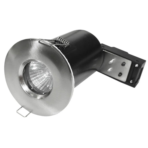 Powermaster IP65 Fire Rated Fixed Downlight Brushed Chrome