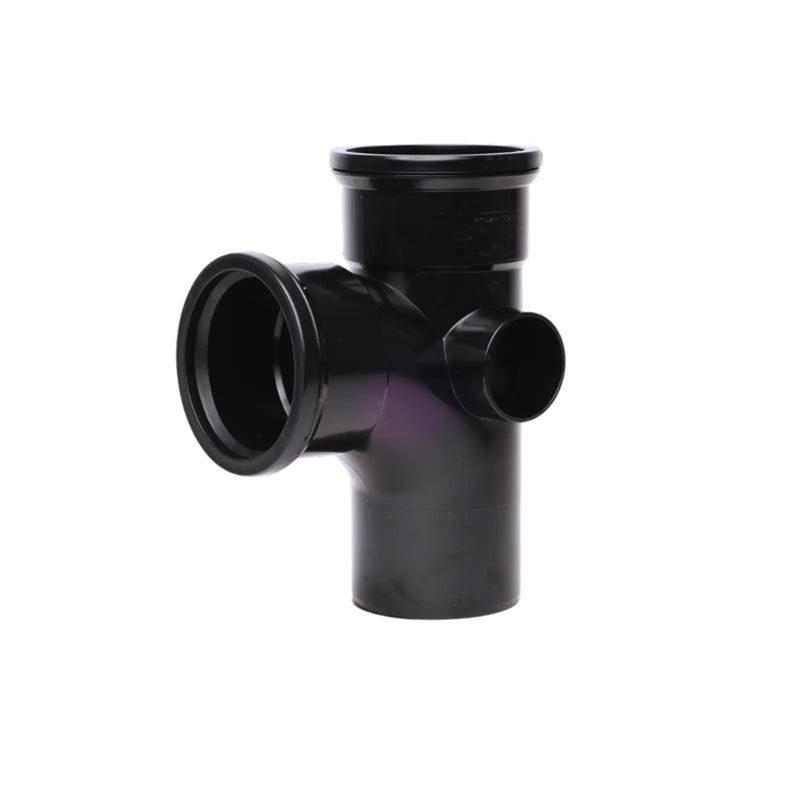 Davant Double Socket Branch 92° Black 110mm