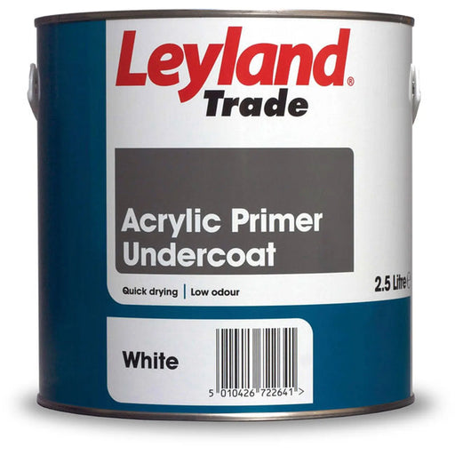 Leyland Trade Acrylic Primer Undercoat 2.5L White