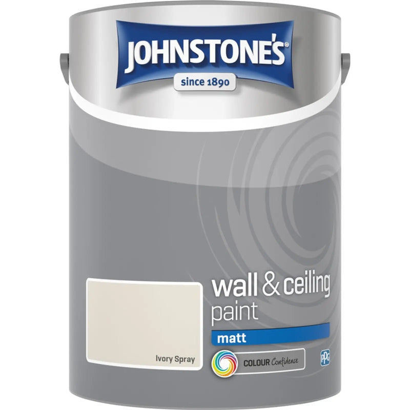 Johnstone's Wall & Ceiling Matt 5L Ivory Spray