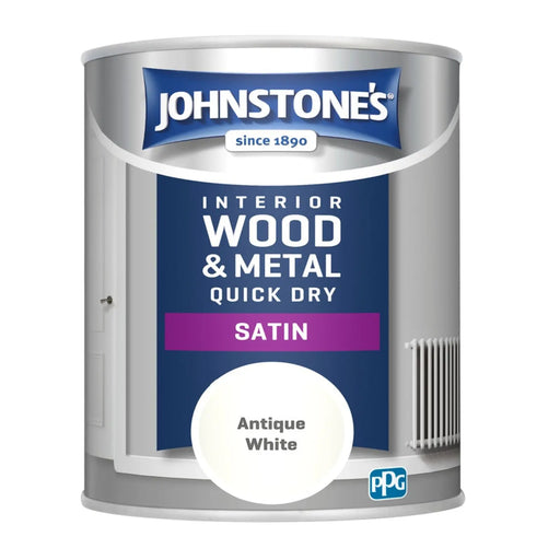 Johnstone's Quick Dry Satin 750ml Antique White