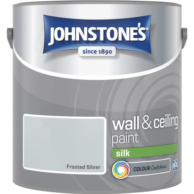 Johnstone's Wall & Ceiling Silk 2.5L Frosted Silver
