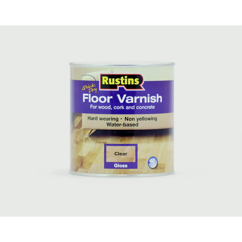 Rustins Quick Dry Acrylic Floor Varnish Gloss 1L