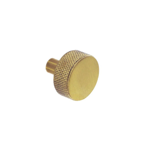 Smiths Architectural Knurled Disc Knob 32mm Satin Brass