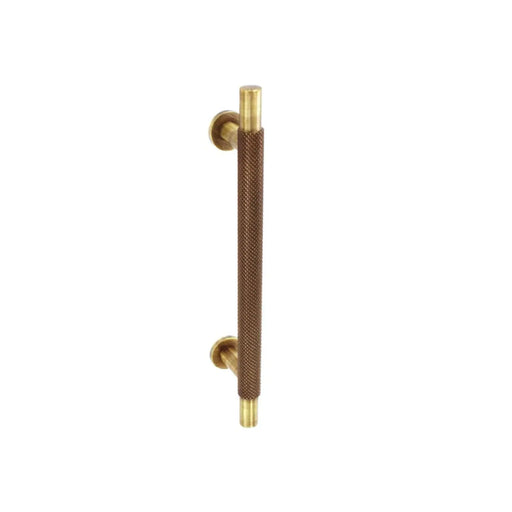 Smiths Architectural Cross Knurled Handle 128mm Antique Brass