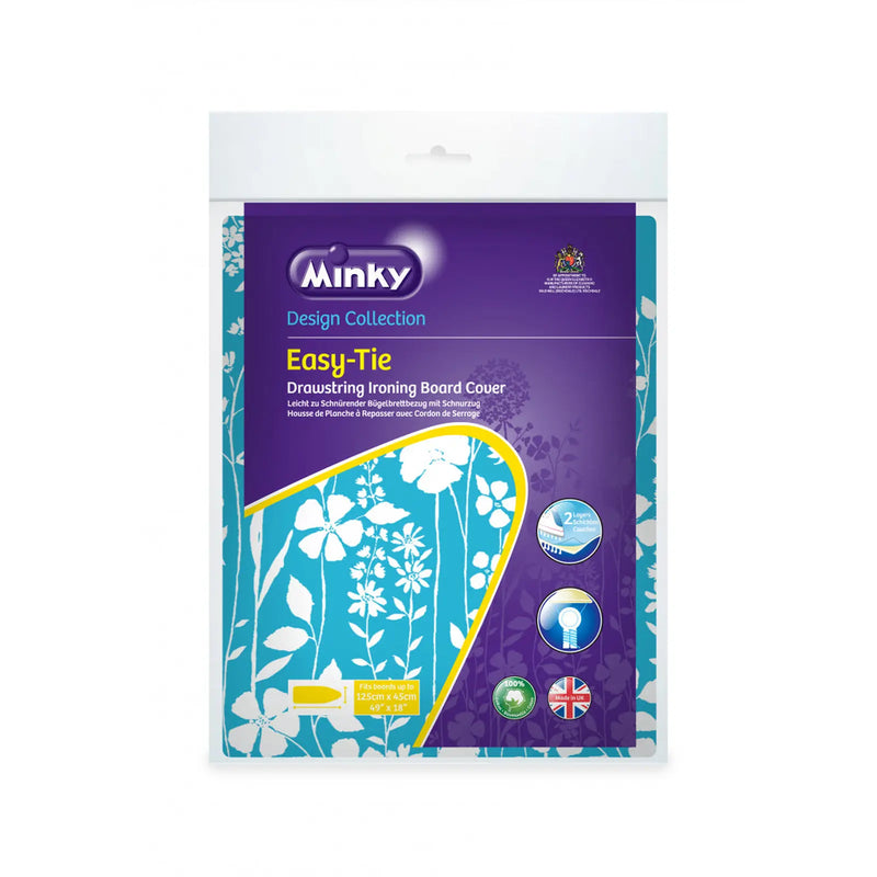 Minky Drawstring (Easytie) Ironing Board Cover 125 x 45cm