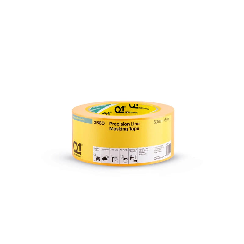 Q1 Precision Line Masking Tape 50mm x 50m