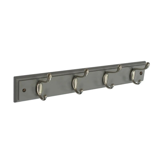 Securit Grey Hat & Coat Board 4 Satin Hooks