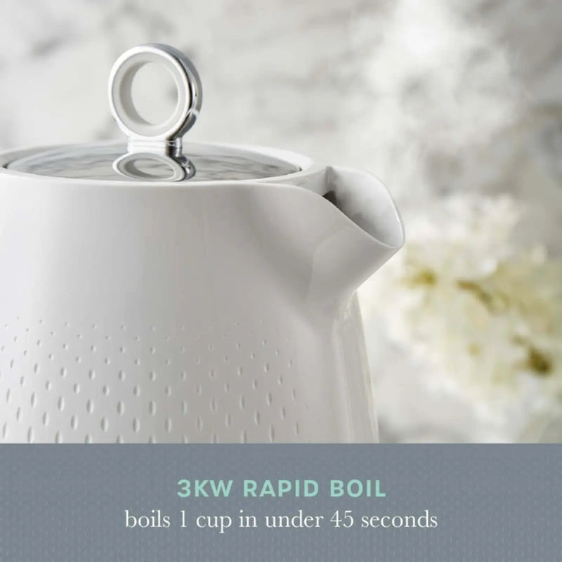 Swan White Textured Jug Kettle 1.7L