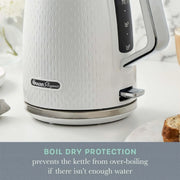 Swan White Textured Jug Kettle 1.7L