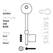 Smiths Locks Union Mortice Key Blank Pack 10