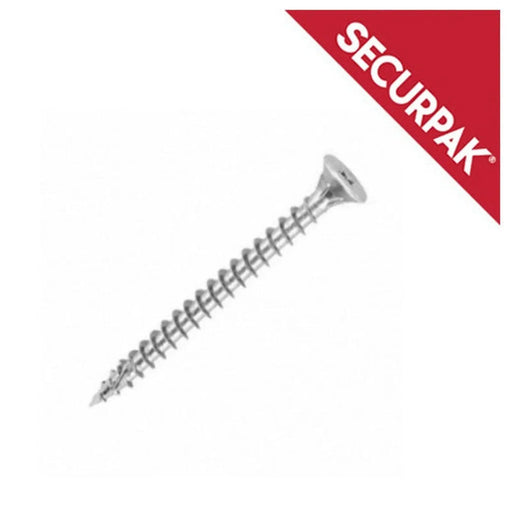 Securpak Pozi CSK Twin Screws ZP 5 x 75mm Pack 10