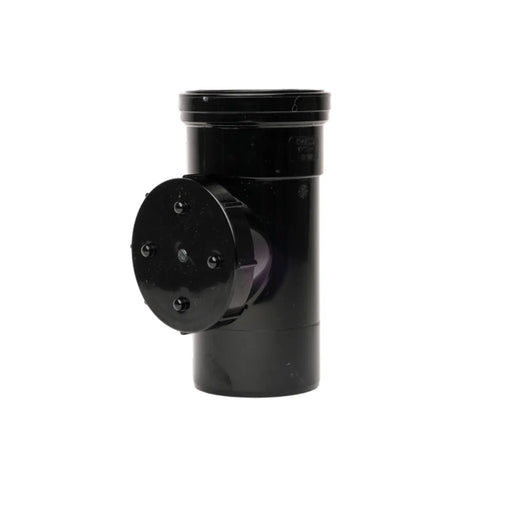 Davant Single Socket Access Pipe Black 110mm