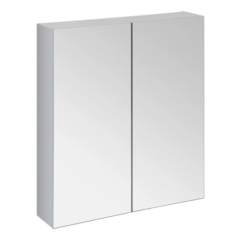 SP Avalon Wall Hung 2 Door Grey Mirror Cabinet 600mm