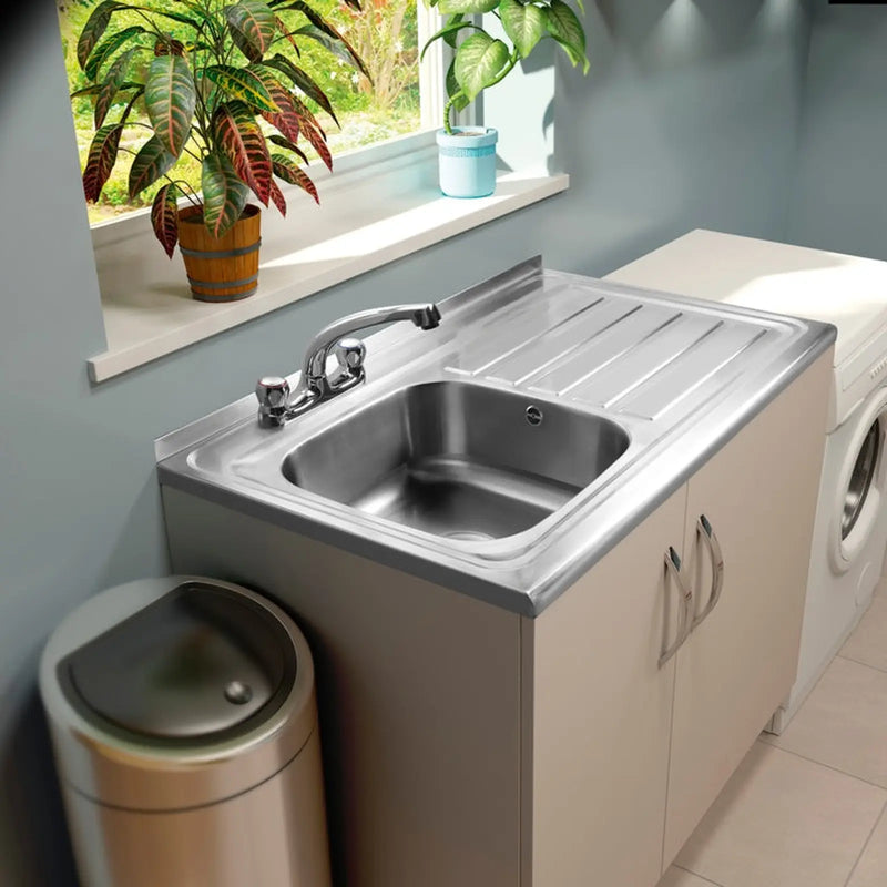 SupaPlumb 2 Tap Sit on Sink Right Hand Drainer