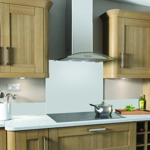 SP Glass Upstand 140 x 1000mm White