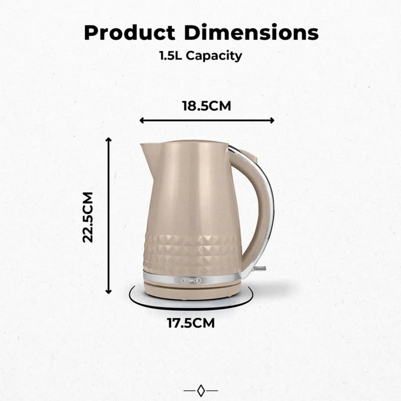 Tower Solataire Latte Kettle 3kw 1.5L
