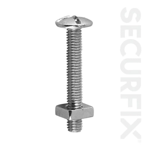Securfix Roofing Bolt ZP M6x100mm Pack 25