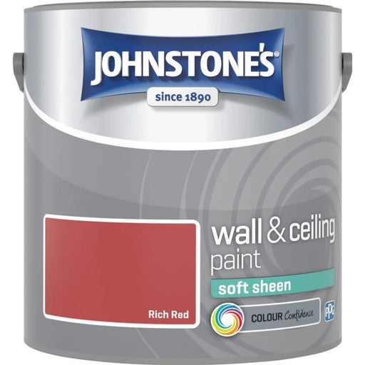Johnstone's Wall & Ceiling Soft Sheen 2.5L Rich Red