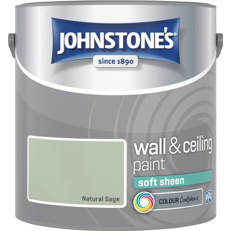 Johnstone's Wall & Ceiling Soft Sheen 2.5L Natural Sage